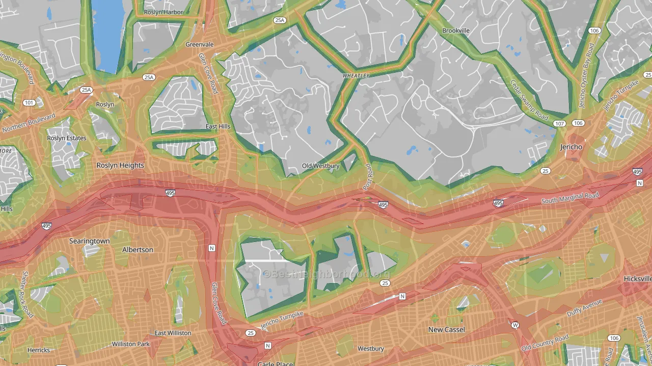11568, NY Map of Noise Levels in 11568