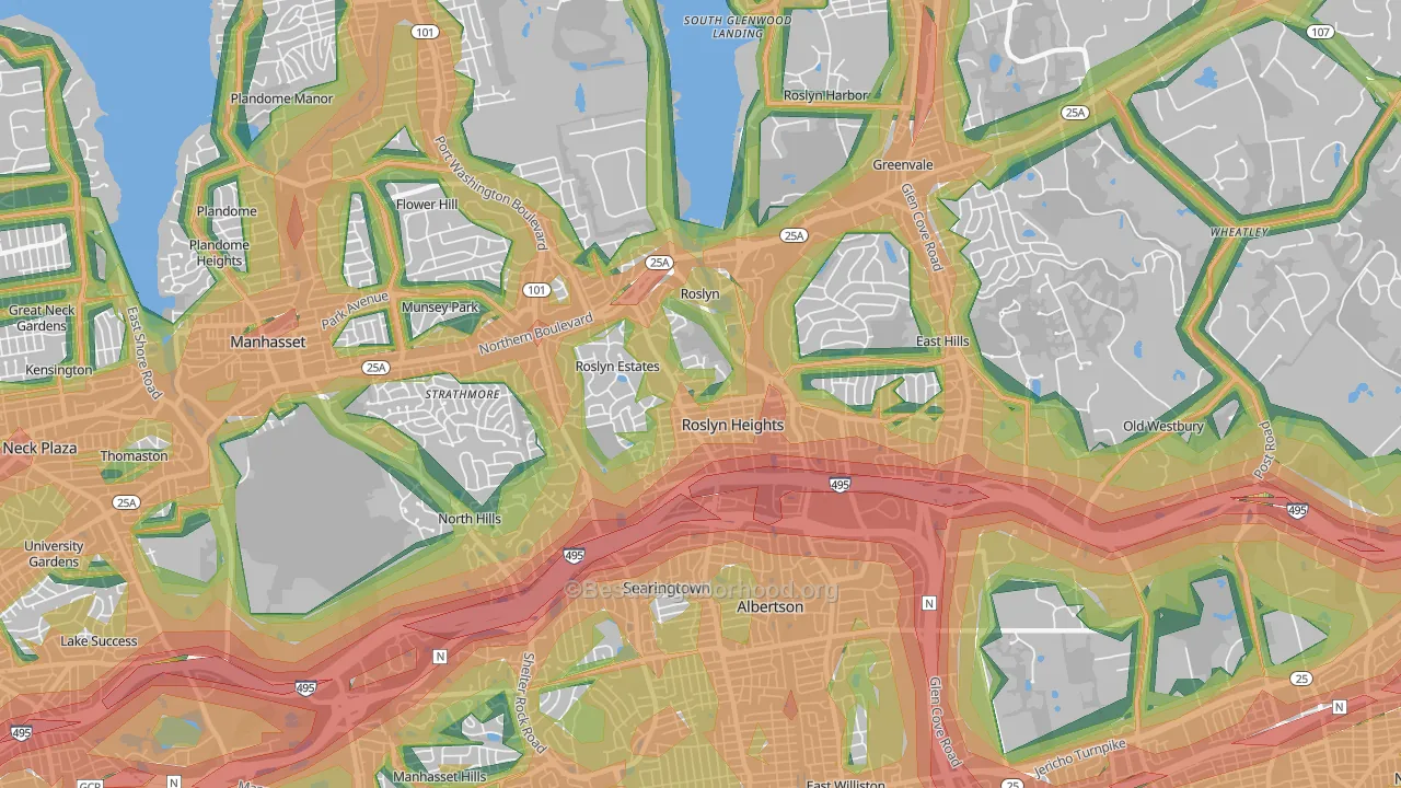11576, NY Map of Noise Levels in 11576