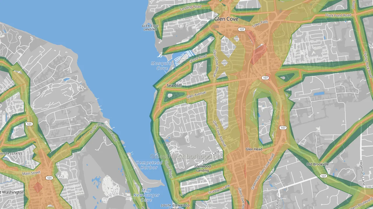 11579, NY Map of Noise Levels in 11579