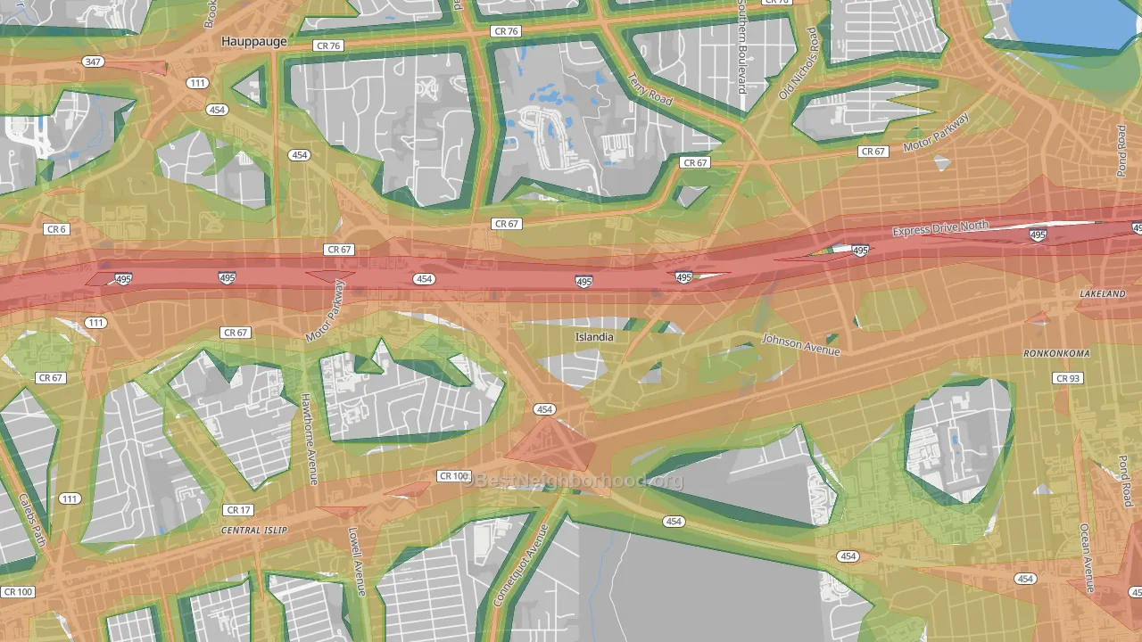 11749, NY Map of Noise Levels in 11749