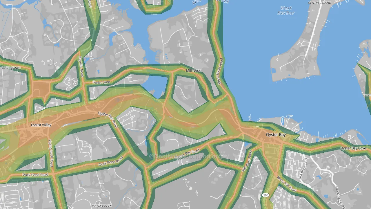 11765, NY Map of Noise Levels in 11765