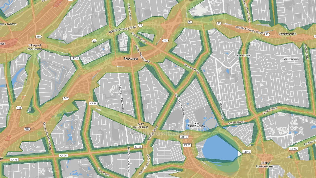 11767, NY Map of Noise Levels in 11767