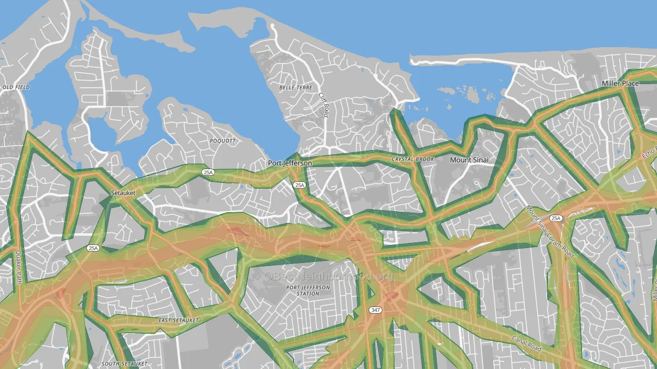 11777, NY Map of Noise Levels in 11777