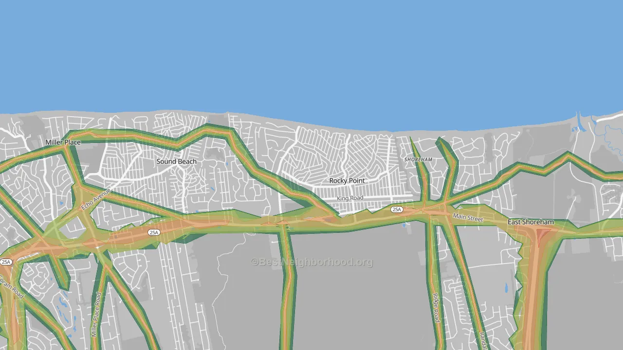 11778, NY Map of Noise Levels in 11778