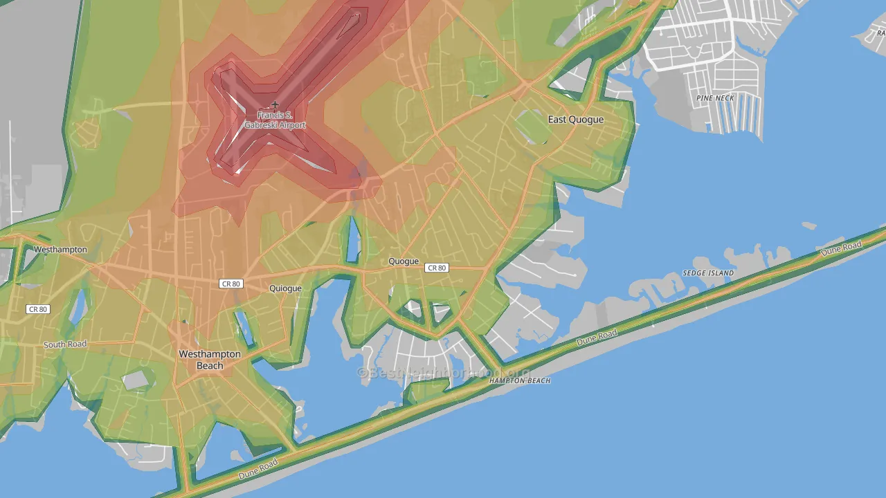 11959, NY Map of Noise Levels in 11959
