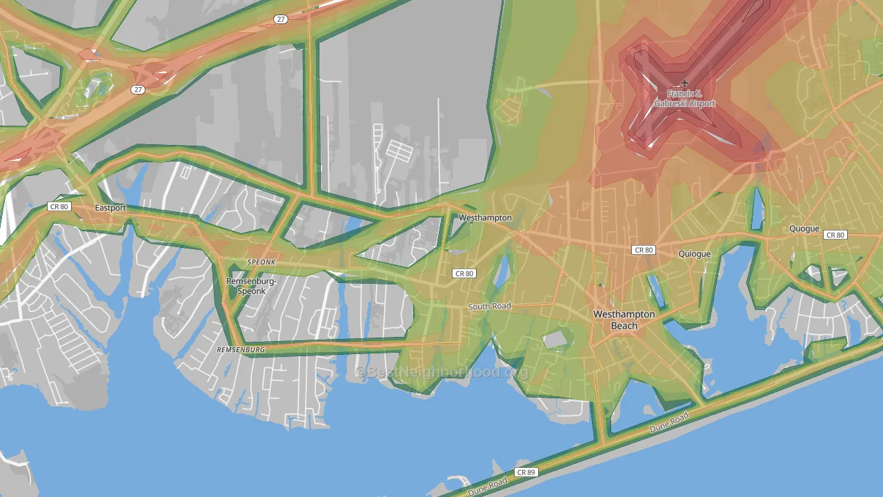 11977, NY Map of Noise Levels in 11977