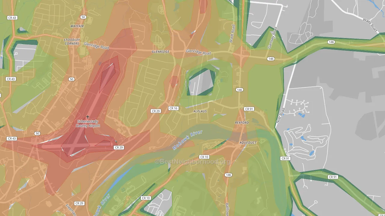 12008, NY Map of Noise Levels in 12008