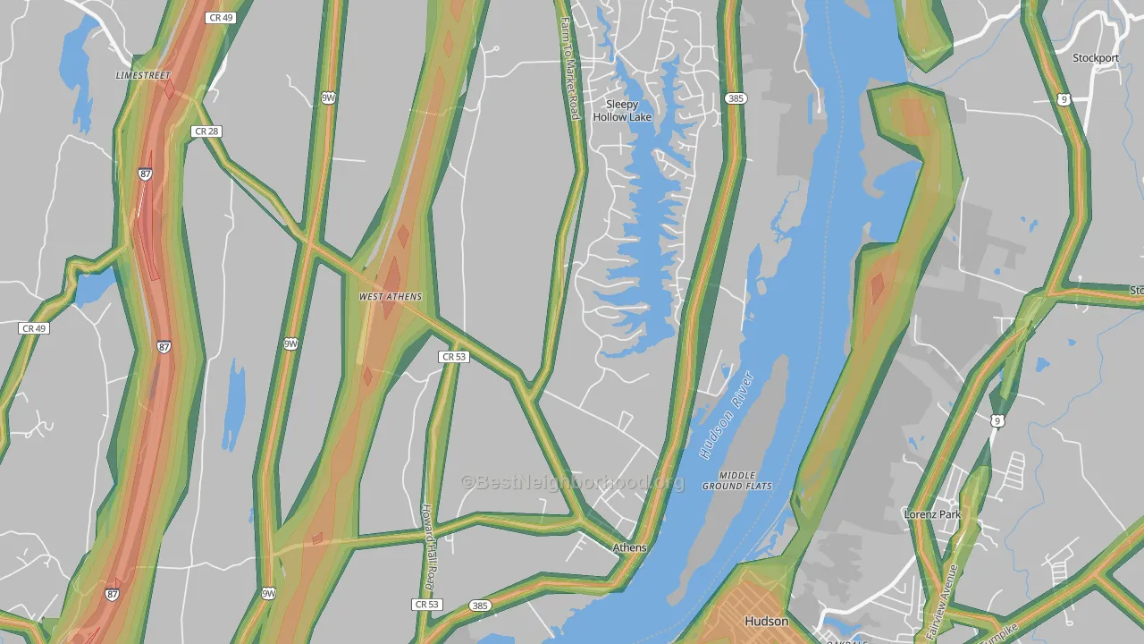 12015, NY Map of Noise Levels in 12015
