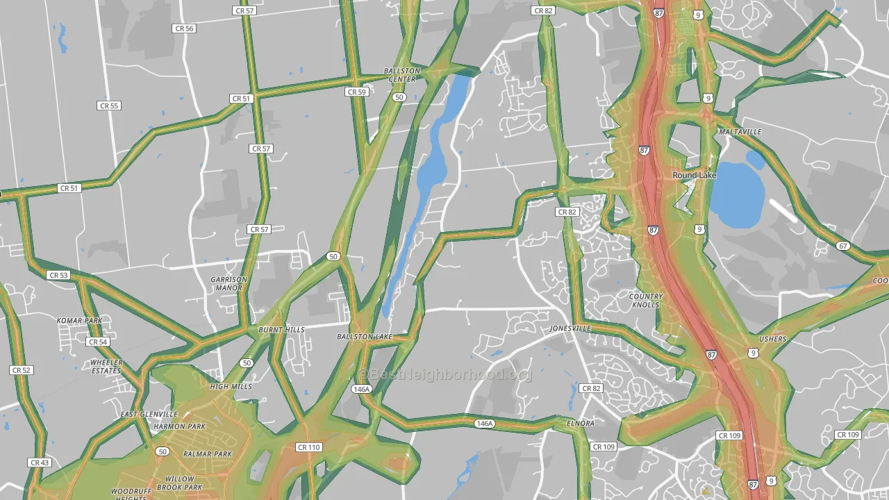 12019, NY Map of Noise Levels in 12019