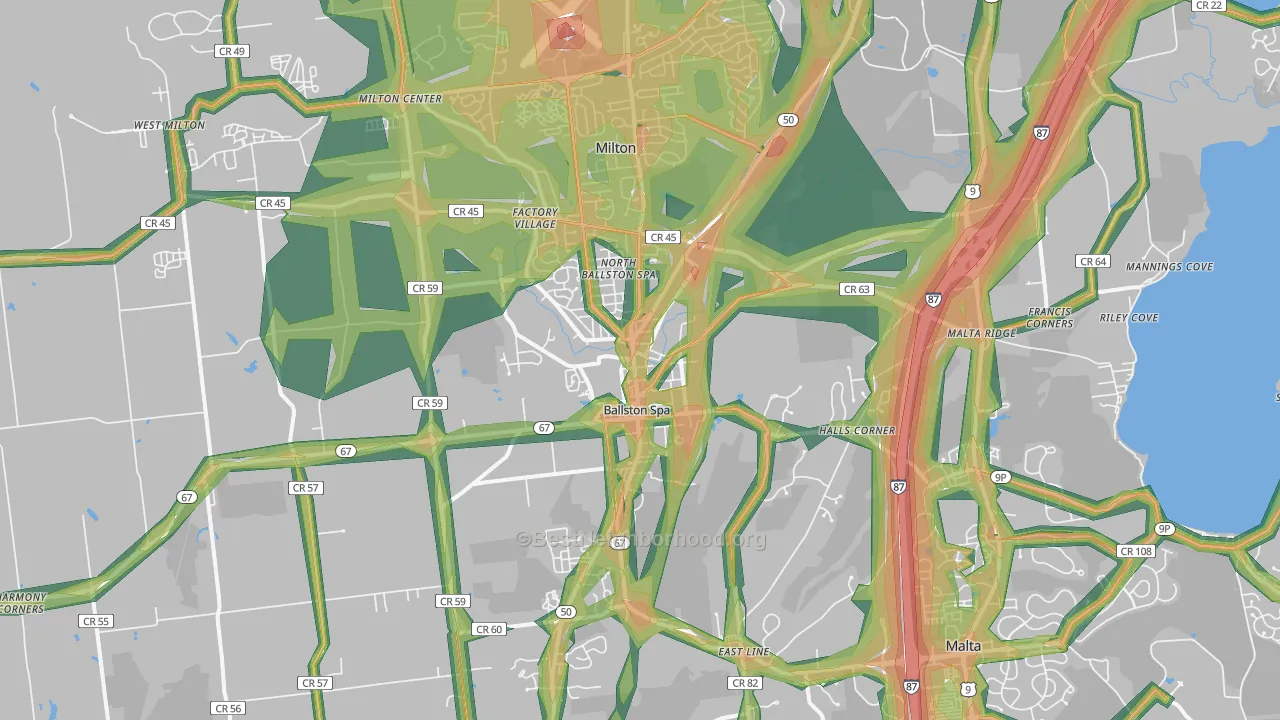 12020, NY Map of Noise Levels in 12020