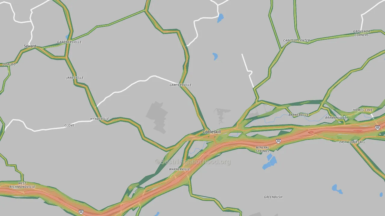 12043, NY Map of Noise Levels in 12043