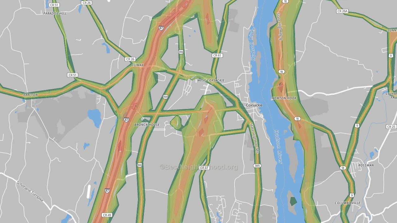 12051, NY Map of Noise Levels in 12051