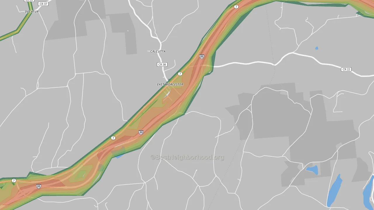 12064, NY Map of Noise Levels in 12064