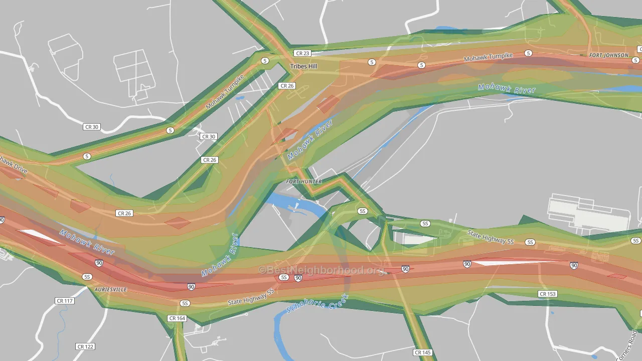 12069, NY Map of Noise Levels in 12069