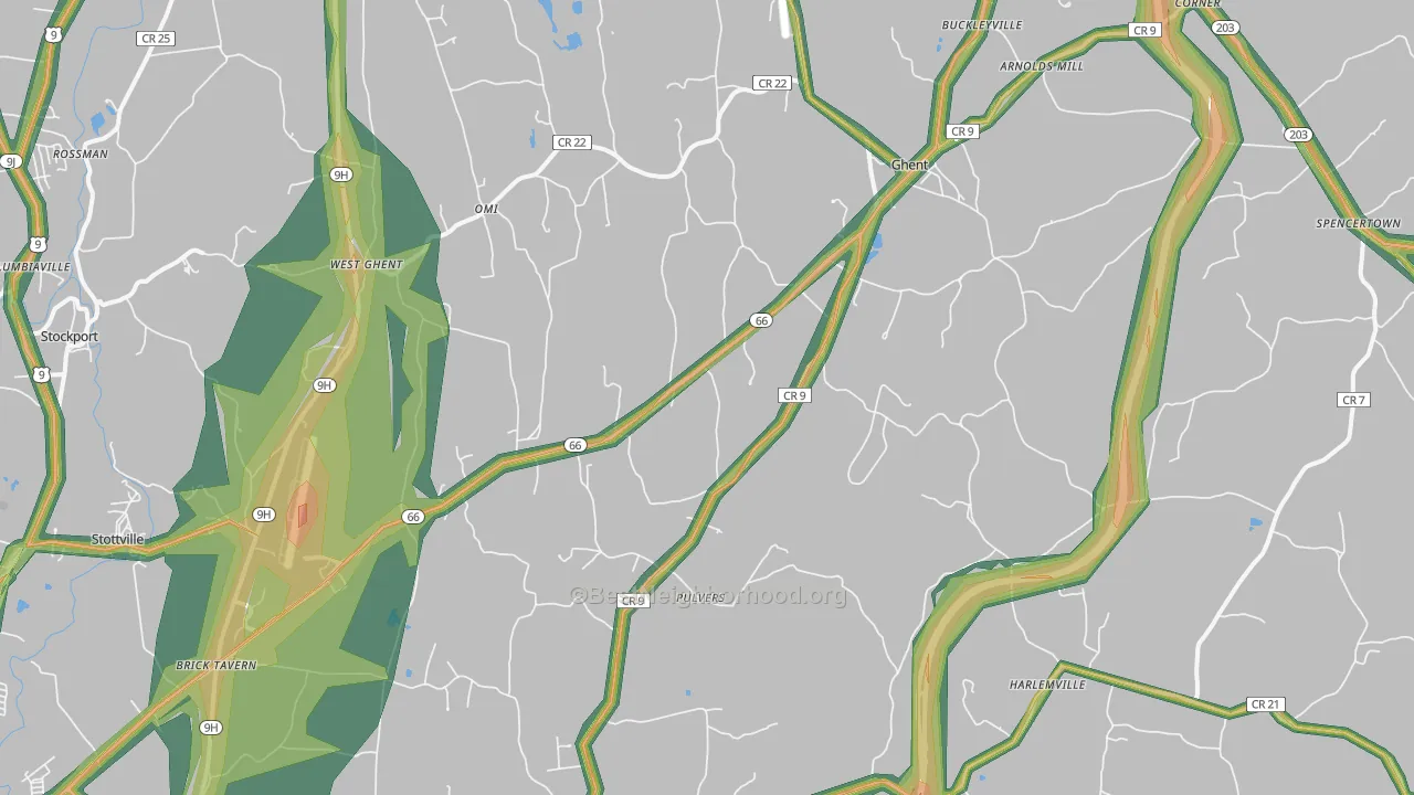 12075, NY Map of Noise Levels in 12075