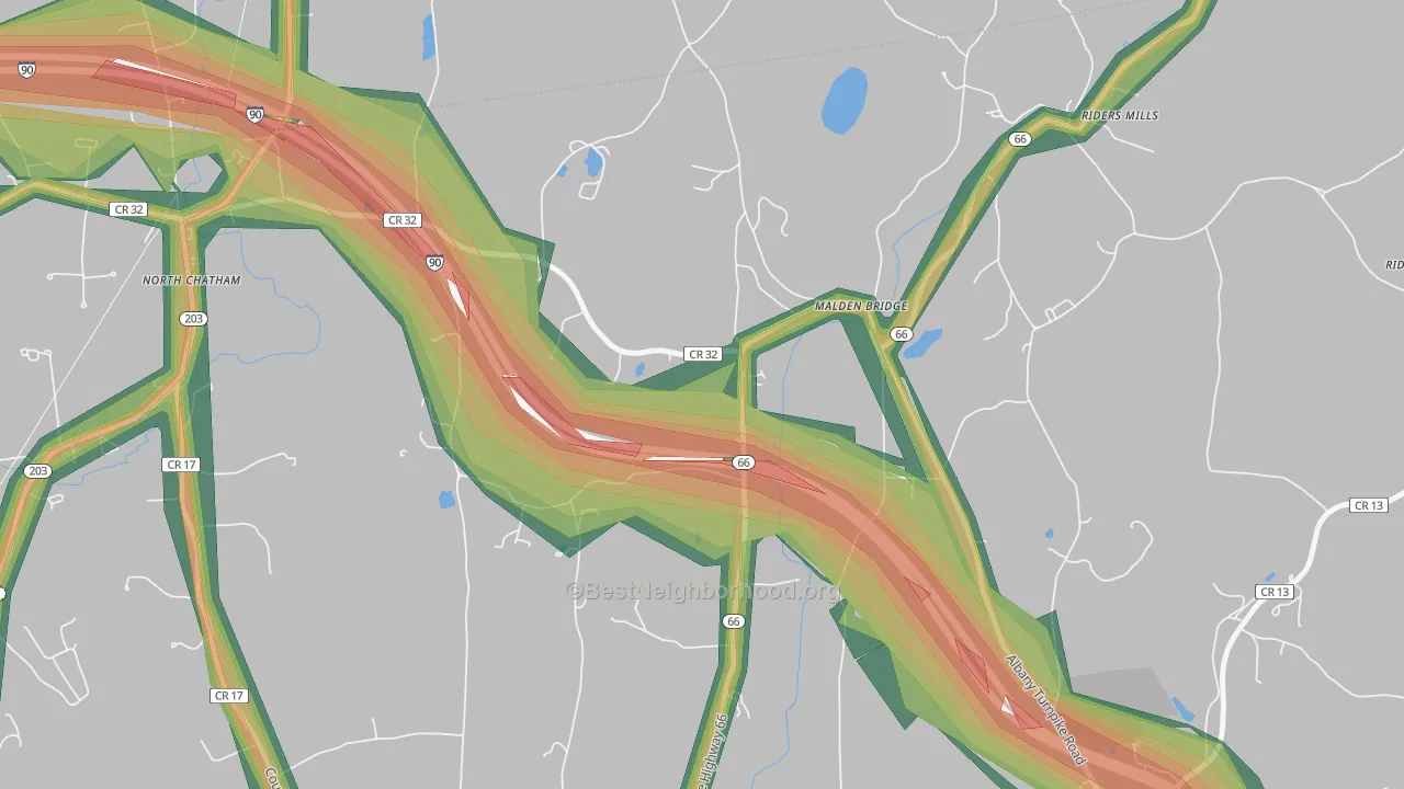 12115, NY Map of Noise Levels in 12115