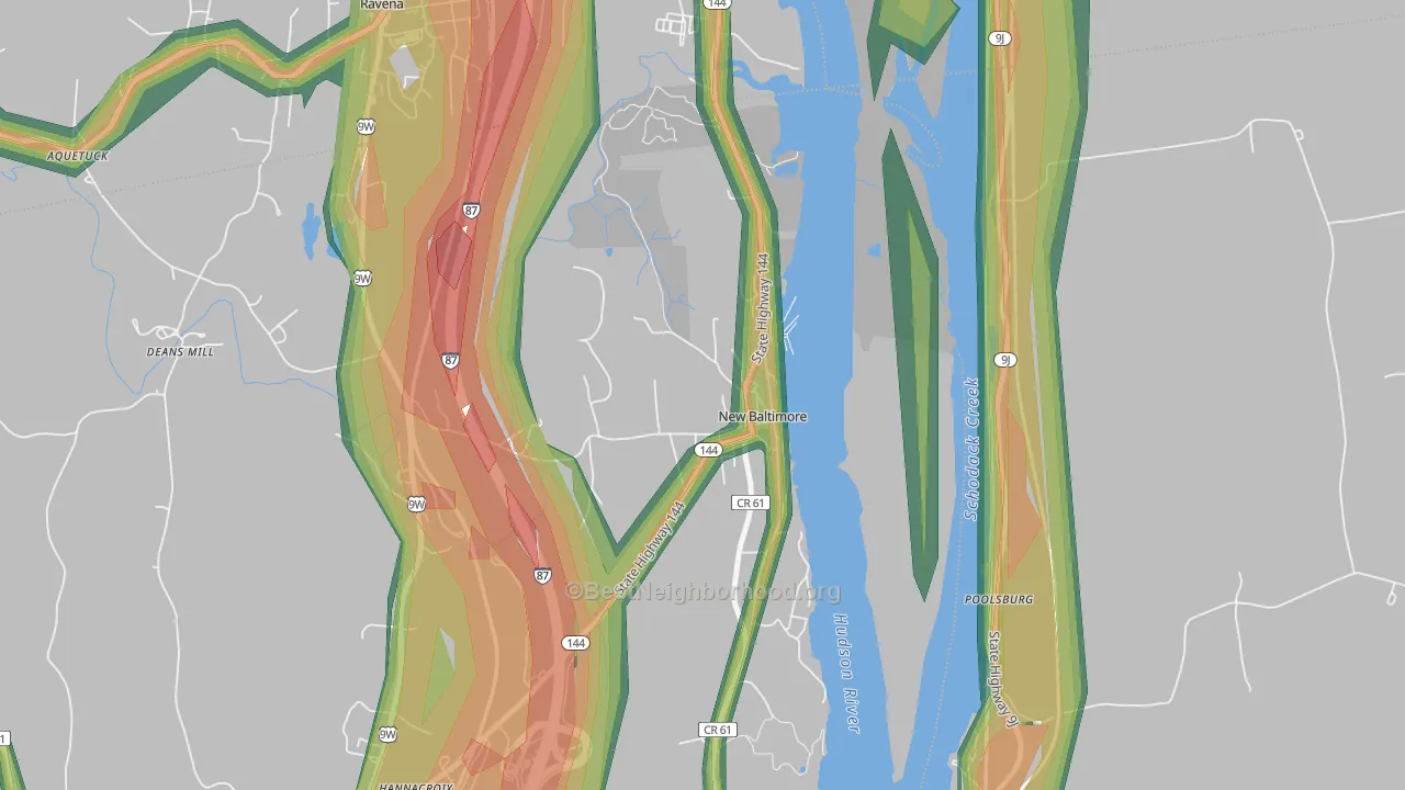 12124, NY Map of Noise Levels in 12124
