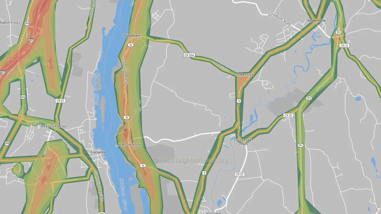 12173, NY Map of Noise Levels in 12173