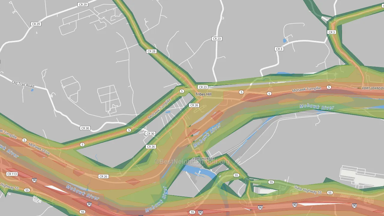 12177, NY Map of Noise Levels in 12177