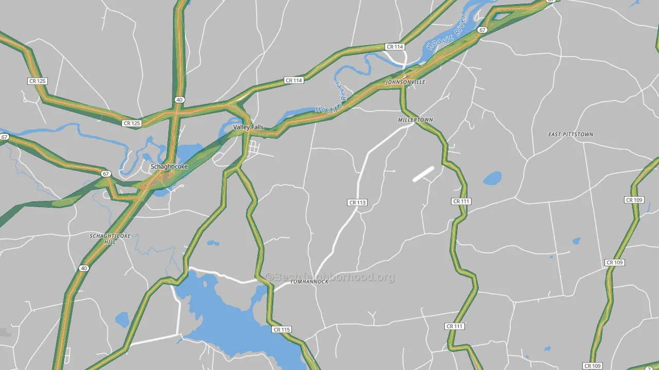 12185, NY Map of Noise Levels in 12185