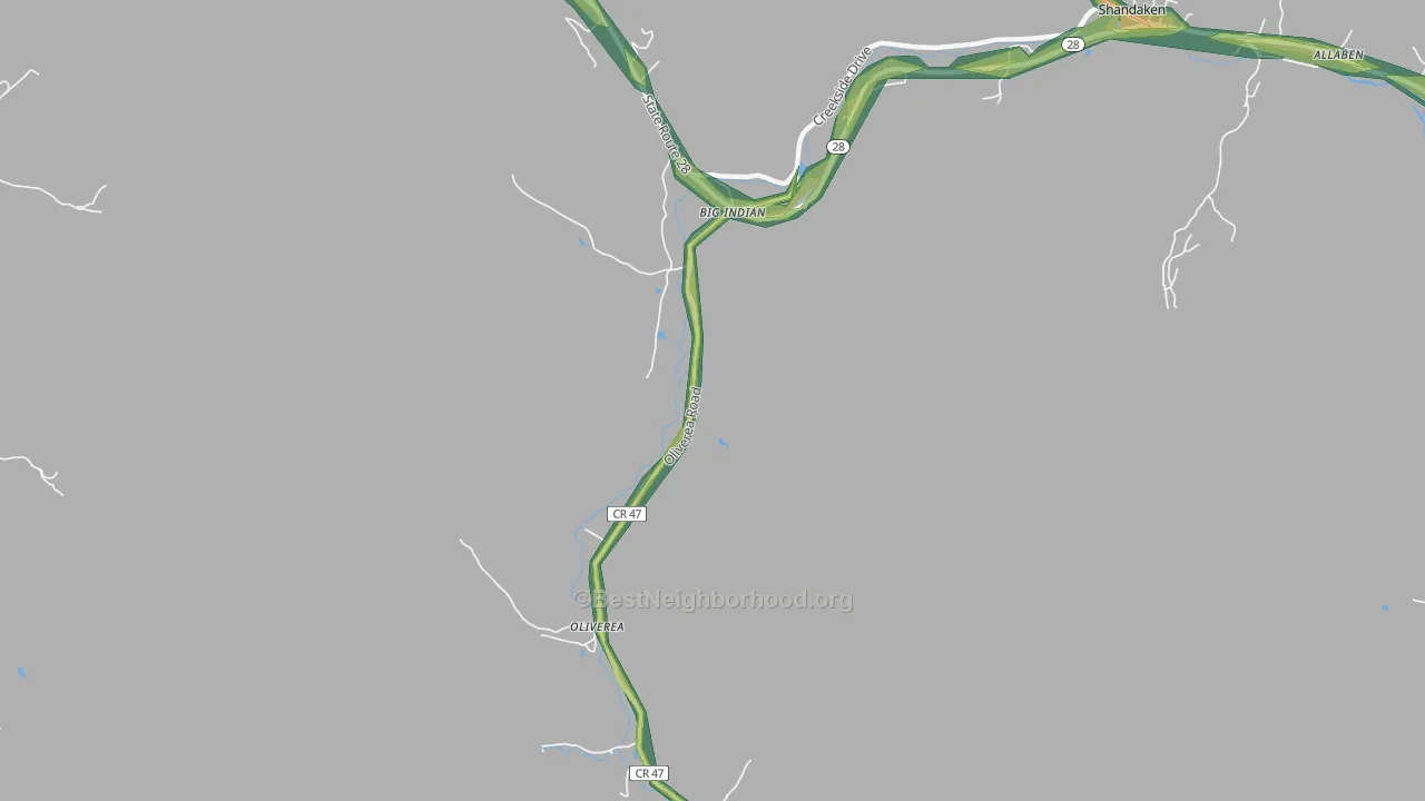 12410, NY Map of Noise Levels in 12410