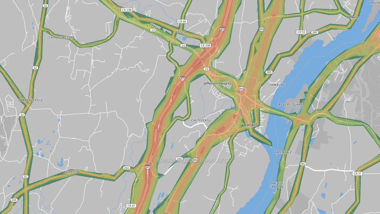 12414, NY Map of Noise Levels in 12414