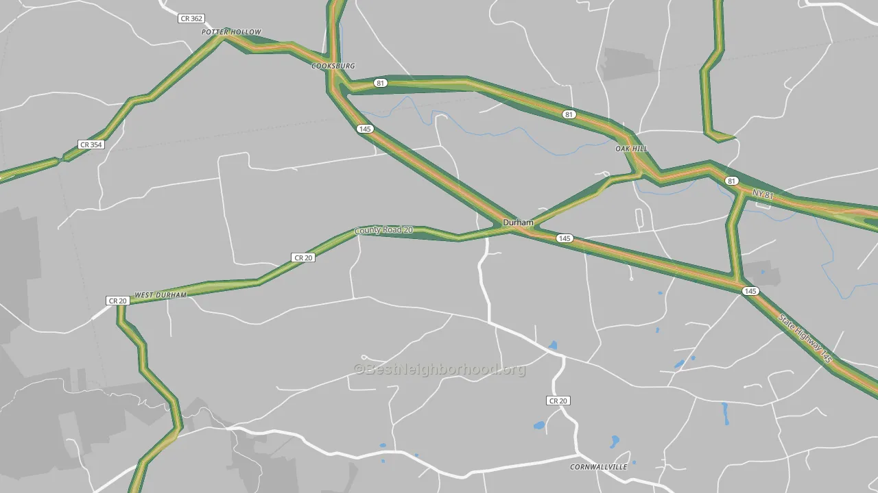 12422, NY Map of Noise Levels in 12422