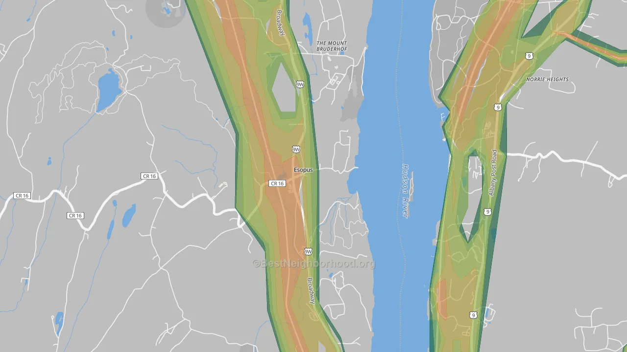 12429, NY Map of Noise Levels in 12429