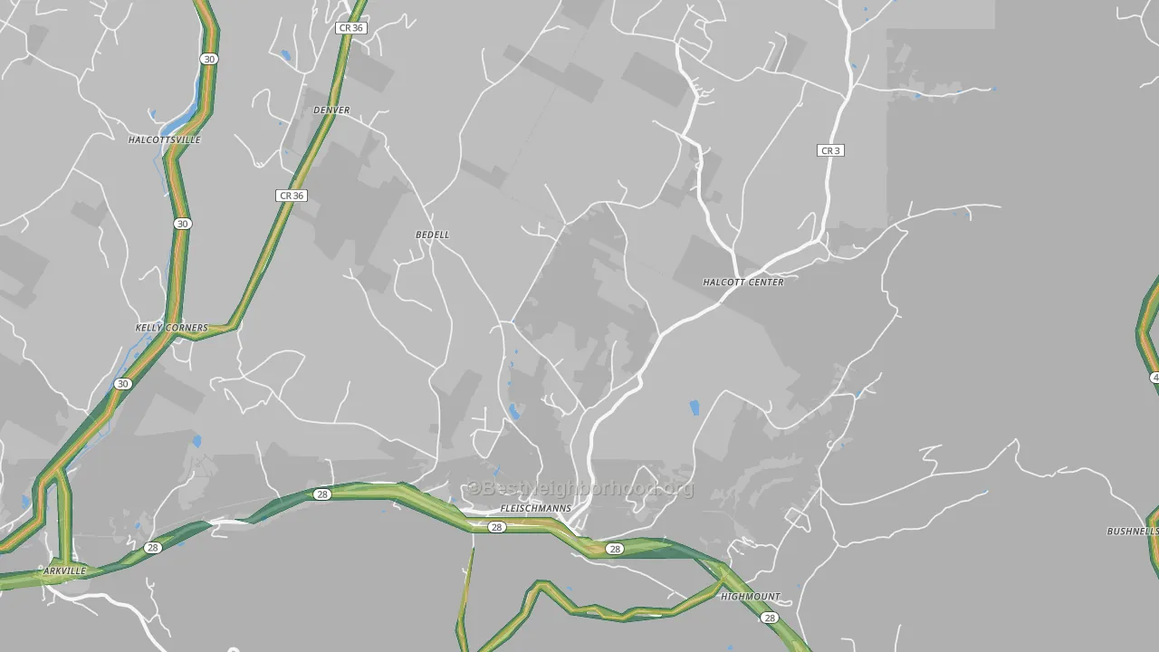 12430, NY Map of Noise Levels in 12430
