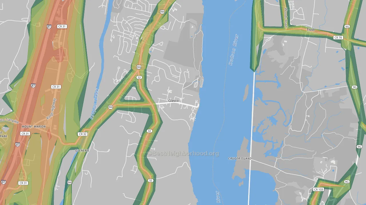 12432, NY Map of Noise Levels in 12432