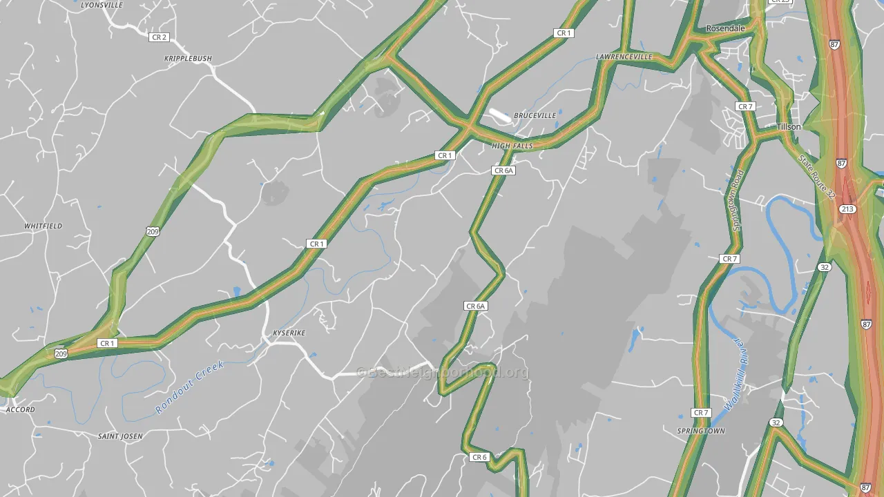 12440, NY Map of Noise Levels in 12440