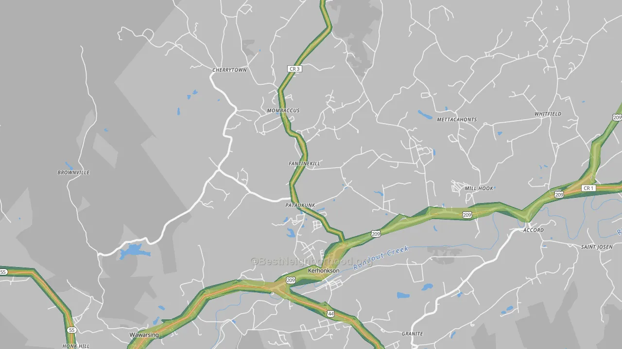 12446, NY Map of Noise Levels in 12446