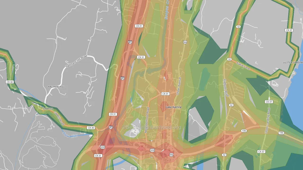 12449, NY Map of Noise Levels in 12449