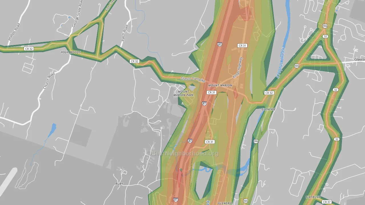 12456, NY Map of Noise Levels in 12456