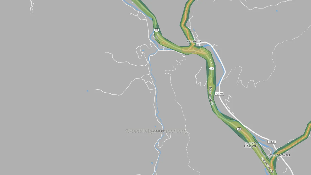 12464, NY Map of Noise Levels in 12464