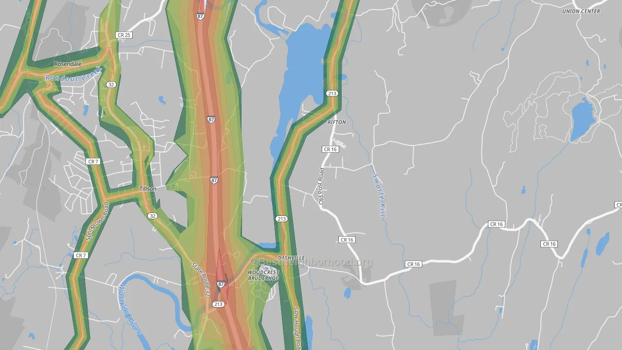 12471, NY Map of Noise Levels in 12471