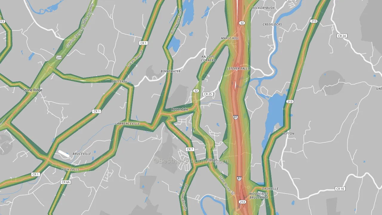 12472, NY Map of Noise Levels in 12472
