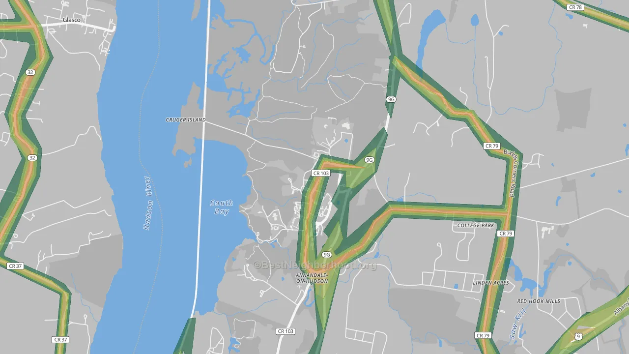 12504, NY Map of Noise Levels in 12504