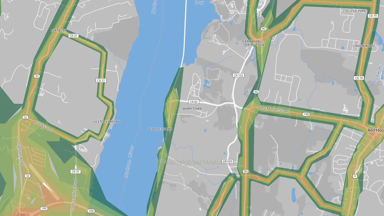 12507, NY Map of Noise Levels in 12507