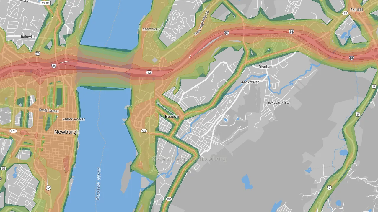 12508, NY Map of Noise Levels in 12508