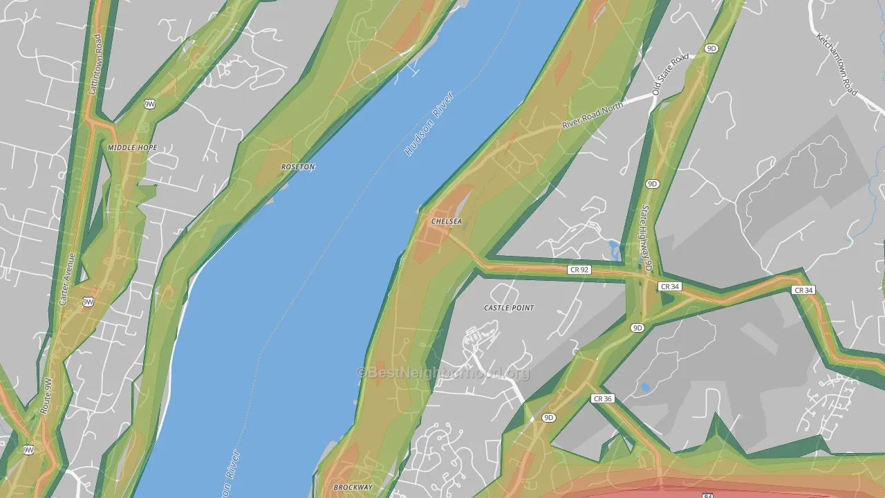 12512, NY Map of Noise Levels in 12512