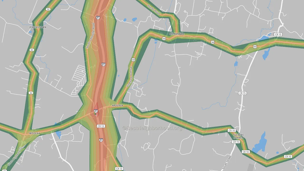 12515, NY Map of Noise Levels in 12515