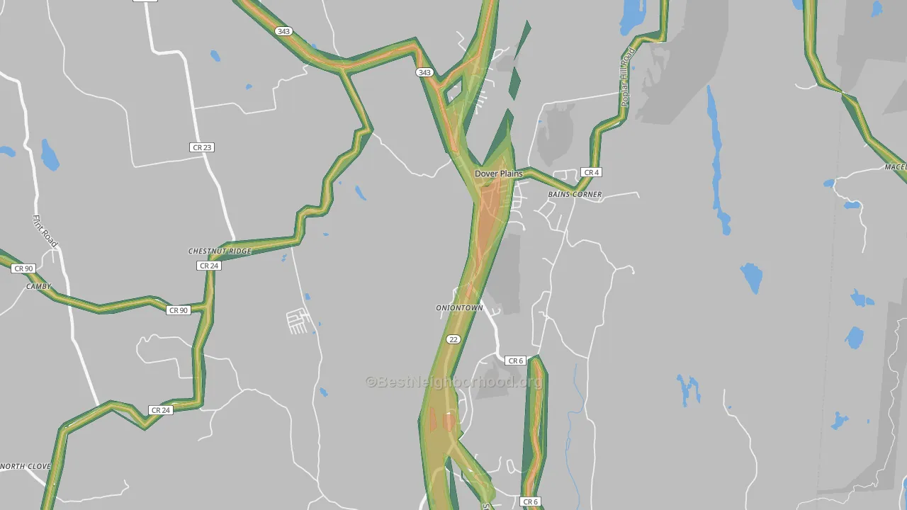12522, NY Map of Noise Levels in 12522