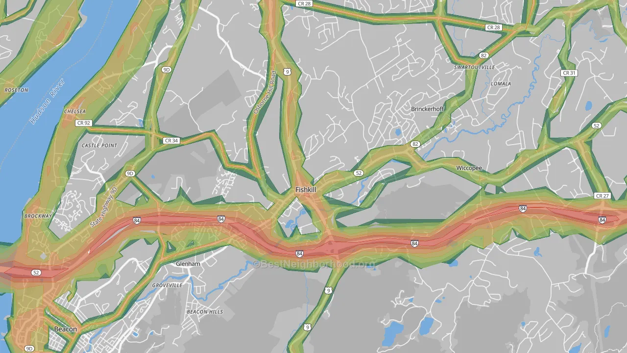 12524, NY Map of Noise Levels in 12524