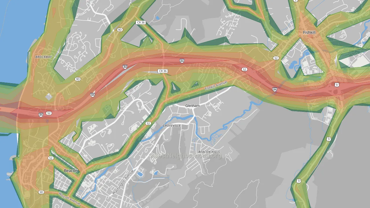 12527, NY Map of Noise Levels in 12527