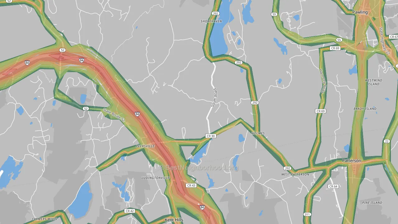 12531, NY Map of Noise Levels in 12531