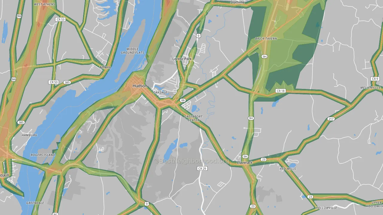 12534, NY Map of Noise Levels in 12534