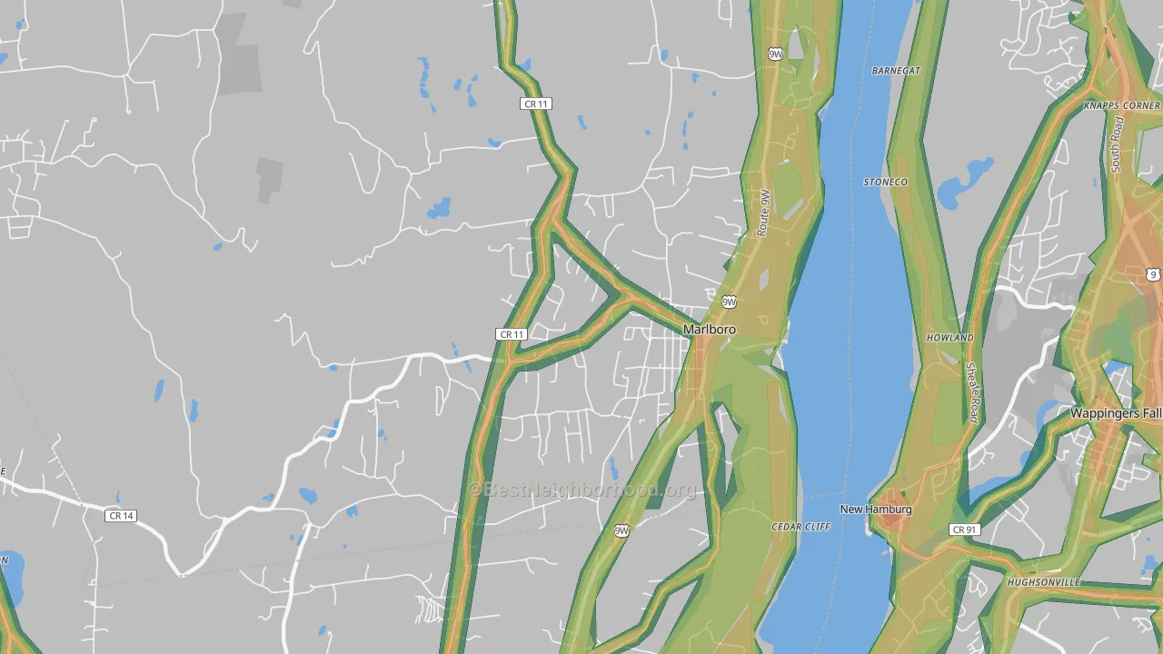 12542, NY Map of Noise Levels in 12542