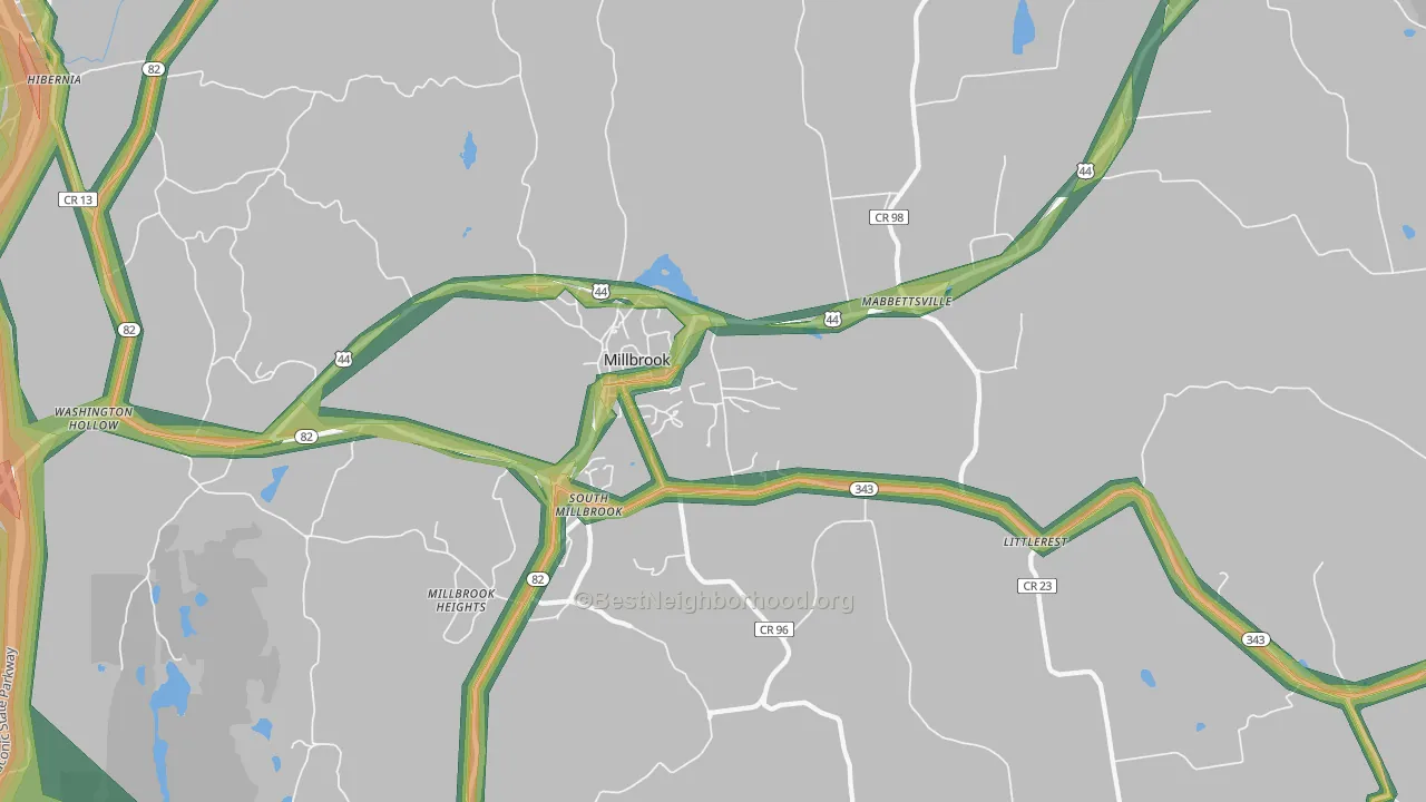 12545, NY Map of Noise Levels in 12545