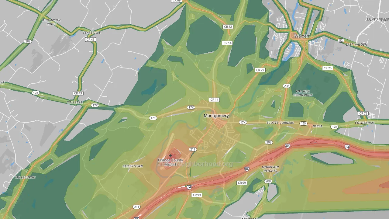 12549, NY Map of Noise Levels in 12549